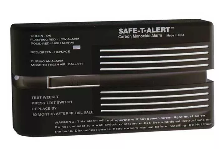 Safe-T-Alert 65 Series RV Carbon Monoxide Alarm - Black, Surface Mount• 65-541-BL