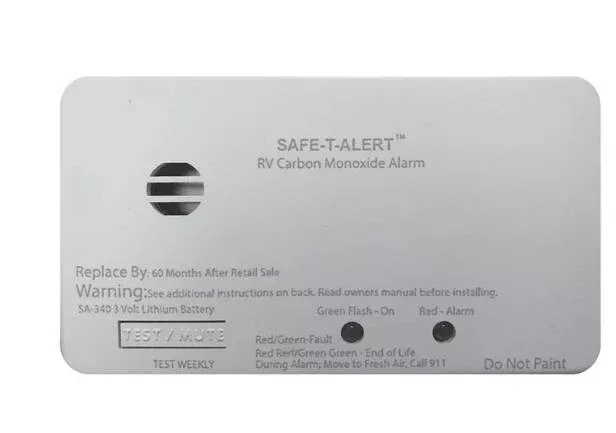 Safe-T-Alert Carbon Monoxide Detector, Sealed Battery, White• SA-340-WT