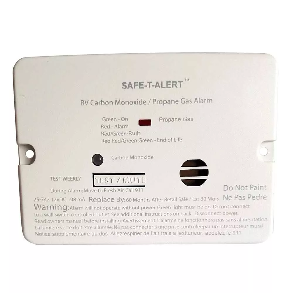 Safe-T-Alert Combo Carbon Monoxide Propane Alarm - White - 25-742-WHT
