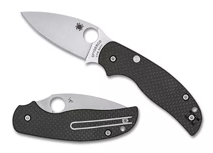 Sage 6 BUTTON-RELEASE COMPRESSION LOCK CARBON FIBER CPM S90V Folding Knife