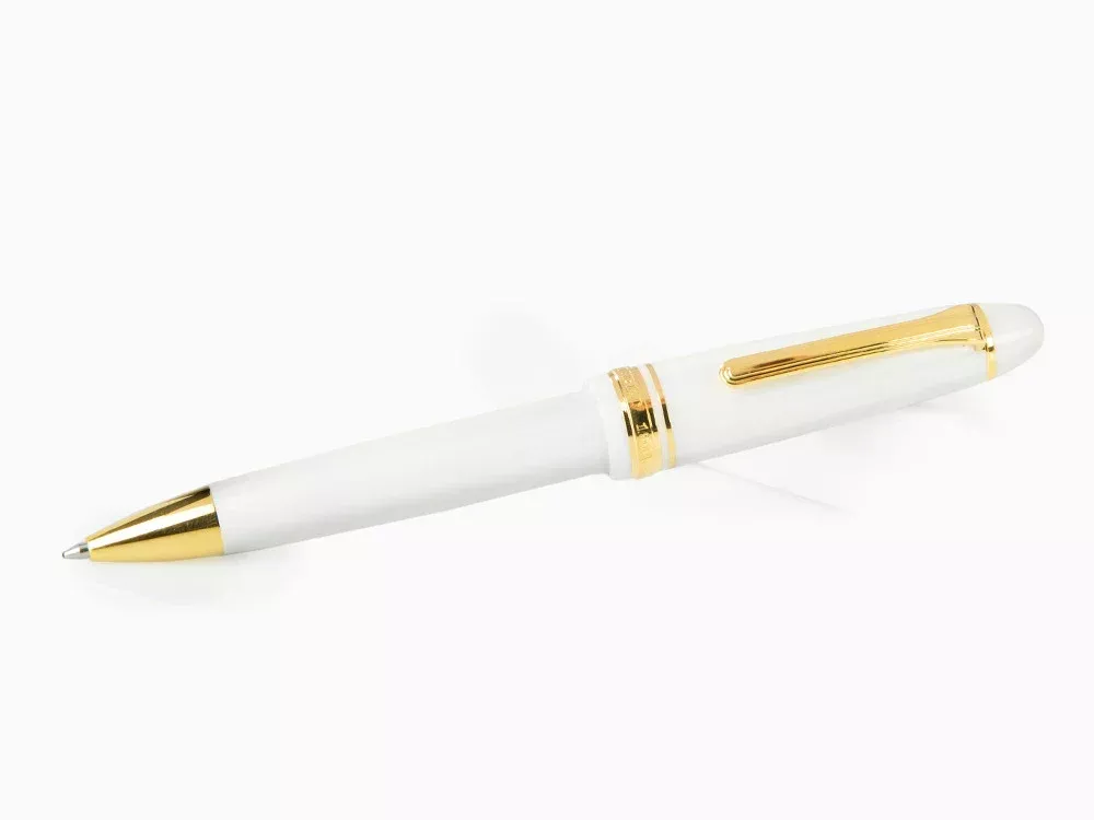 Sailor 1911L White / Gold Ballpoint Pen