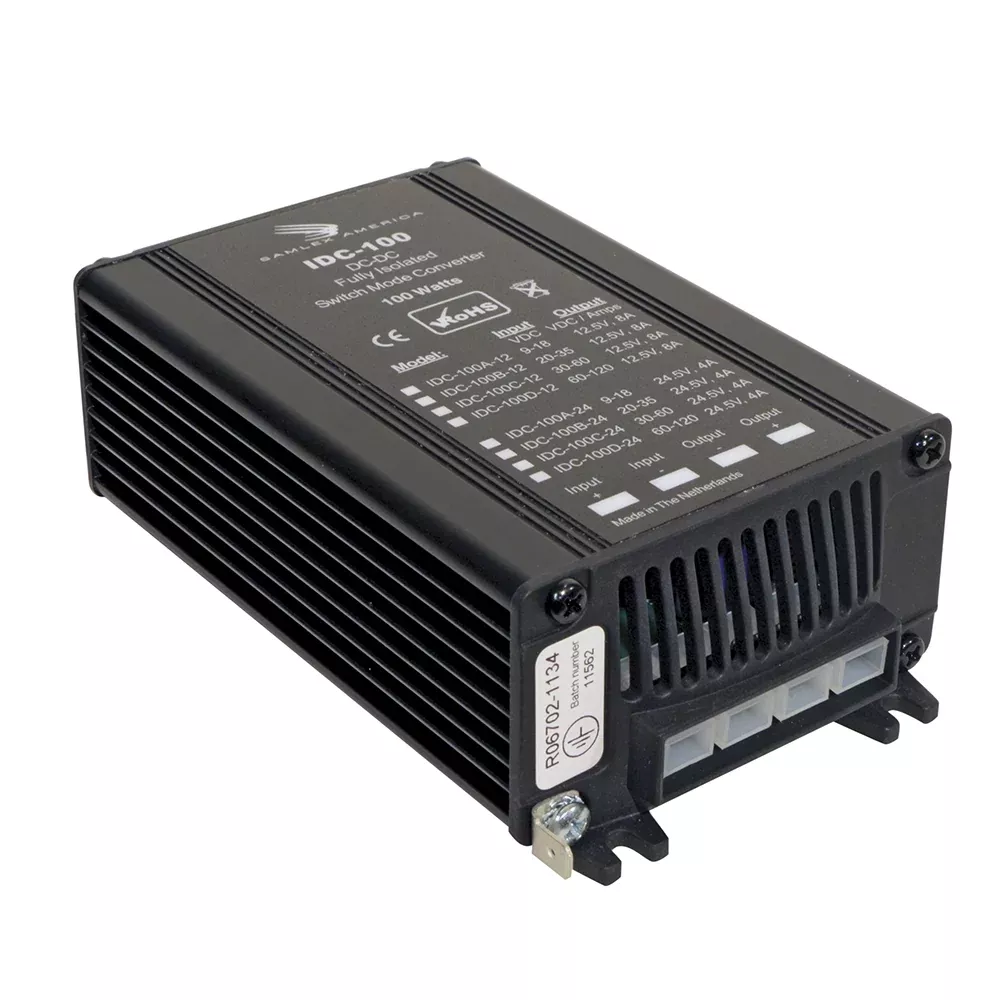 Samlex 100W Fully Isolated DC-DC Converter – 4A – 9-18V Input – 24V Output [IDC-100A-24]