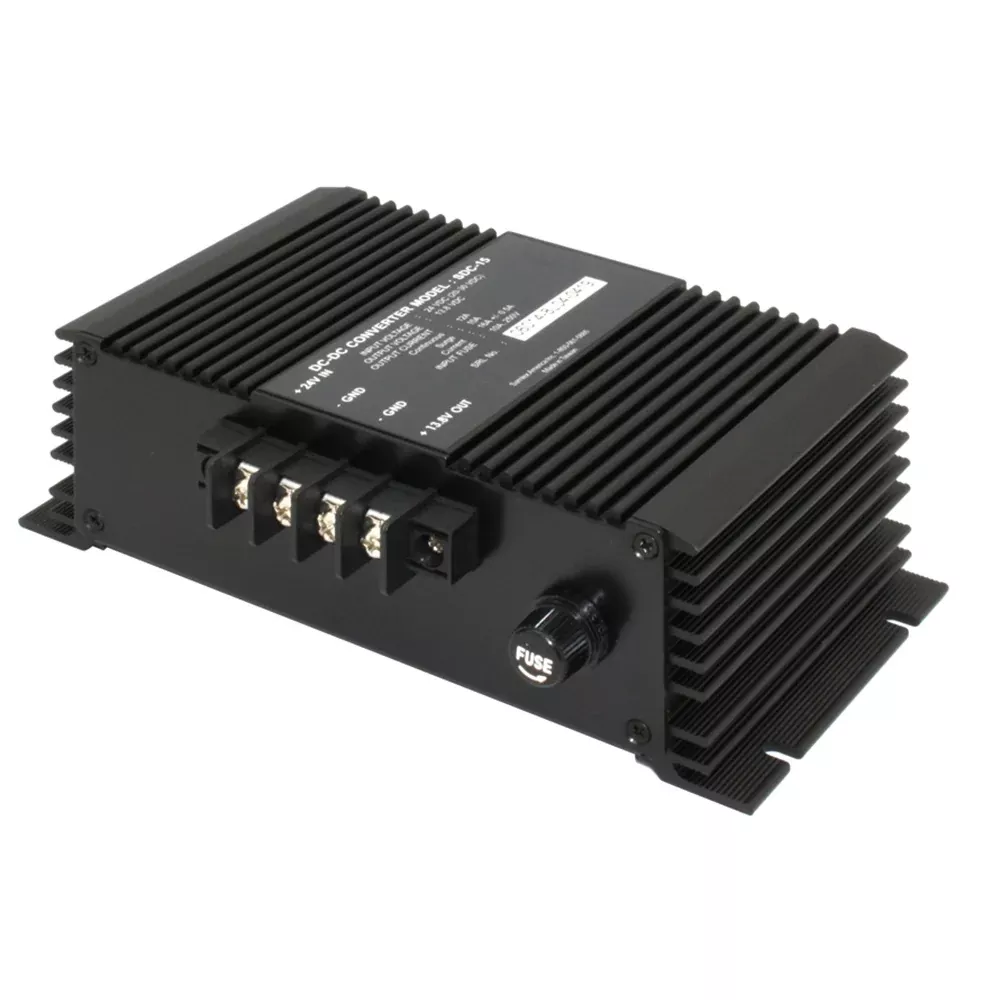 Samlex 12A Non-Isolated Step-Down 24VDC-12VDC Converter – Heavy Duty Applications [SDC-15]