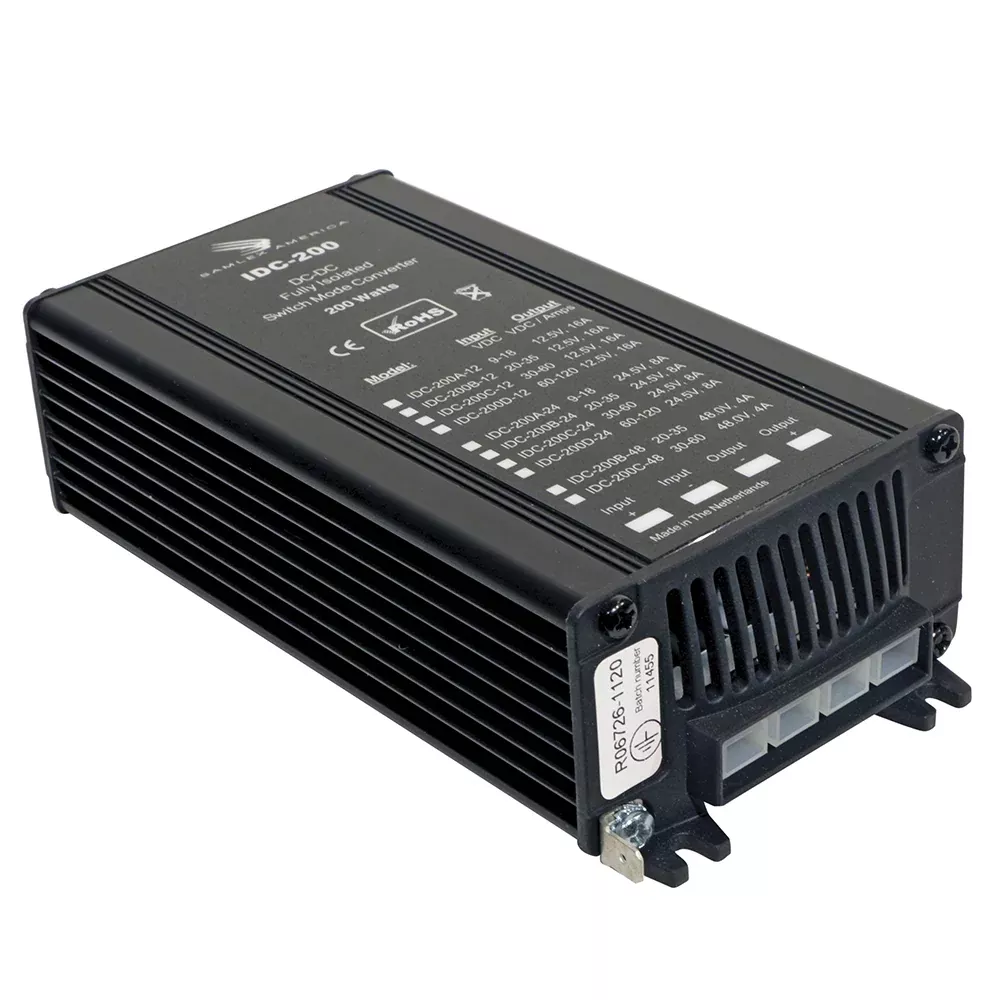 Samlex 200W Fully Isolated DC-DC Converter – 8A – 30-60V Input – 24V Output [IDC-200C-24]