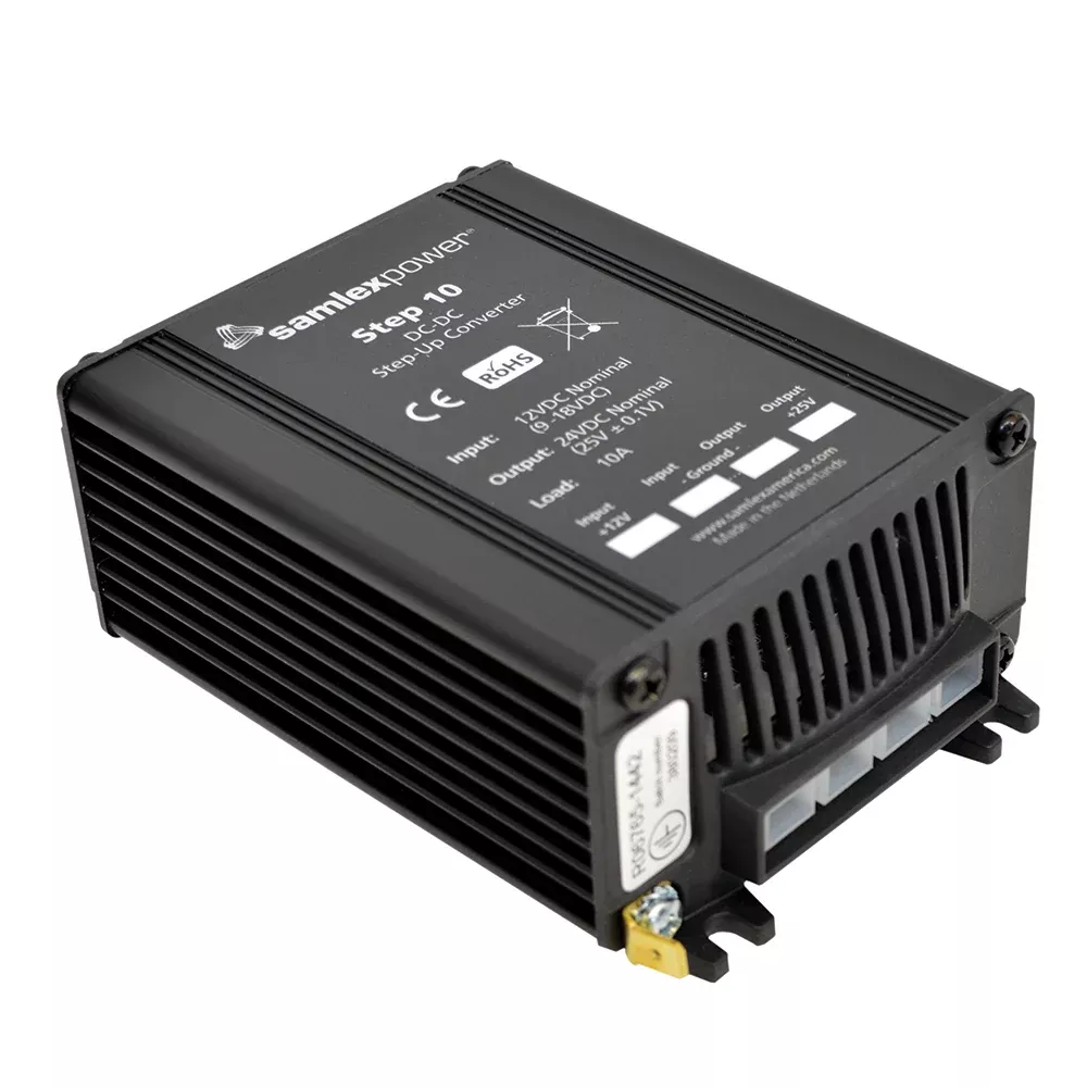 Samlex Step-Up DC-DC Converter – 10A – 9-18V Input – 24V Output [STEP10]