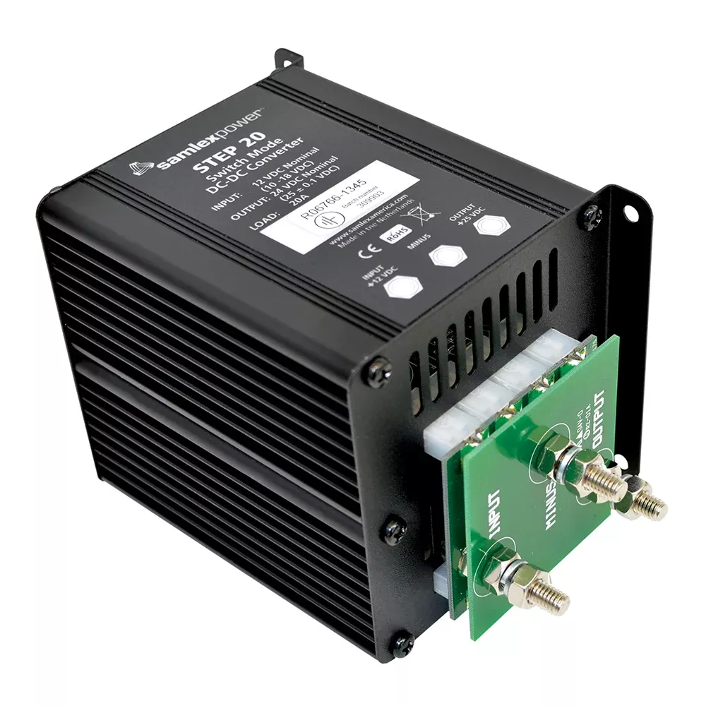 Samlex Step-Up DC-DC Converter – 20A – 9-18V Input – 24V Output [STEP20]