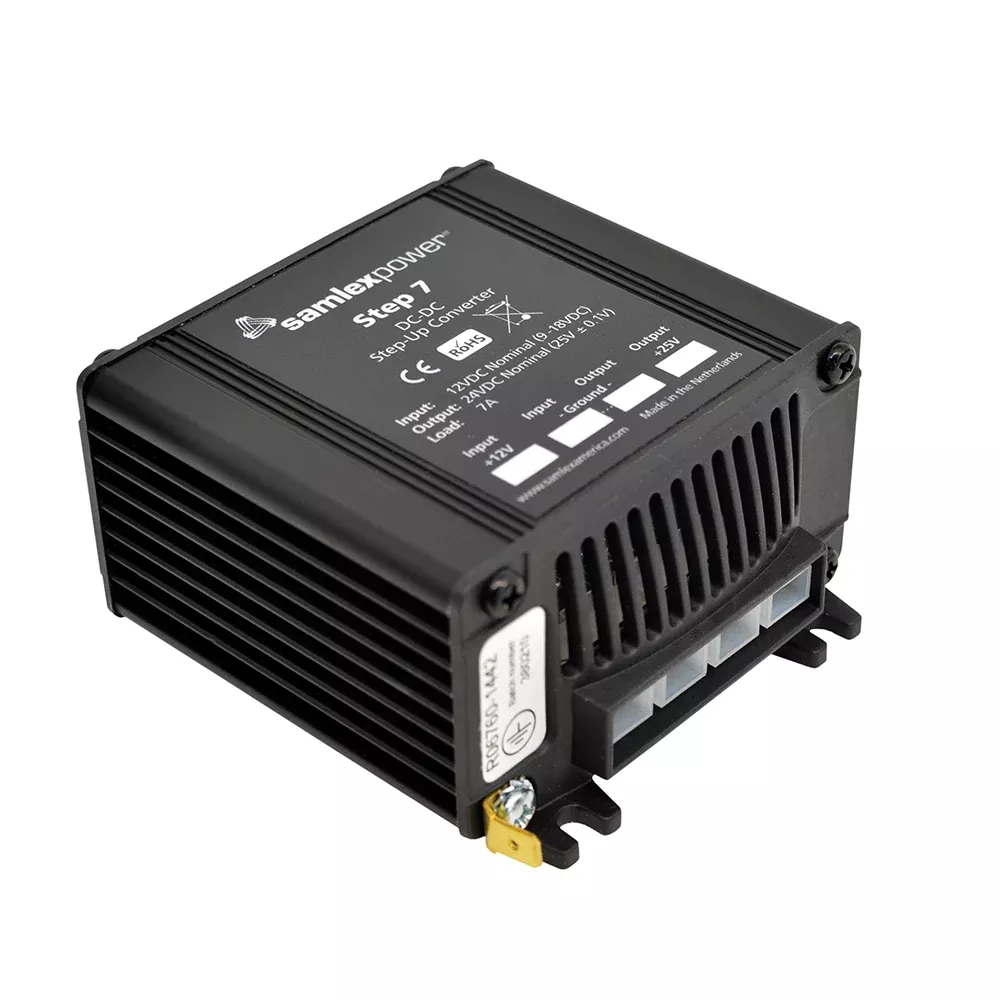 Samlex Step-Up DC-DC Converter – 7A – 9-18V Input – 24V Output [STEP7]