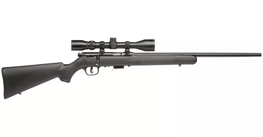 Savage 93R17 FXP 17 HMR Bolt Action Rimfire Rifle Package with Scope