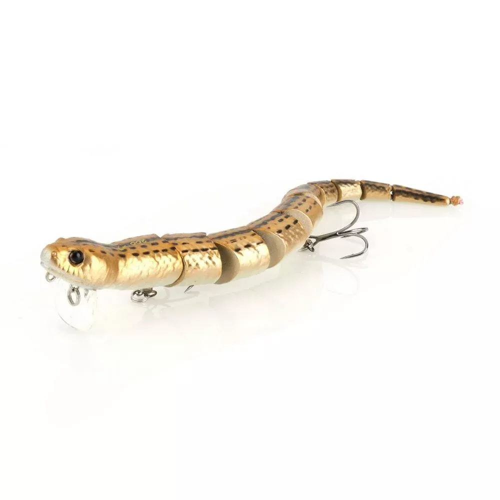 Savage Gear 3D Wake Snake Lure – Top Water 6″ Brown Chrome
