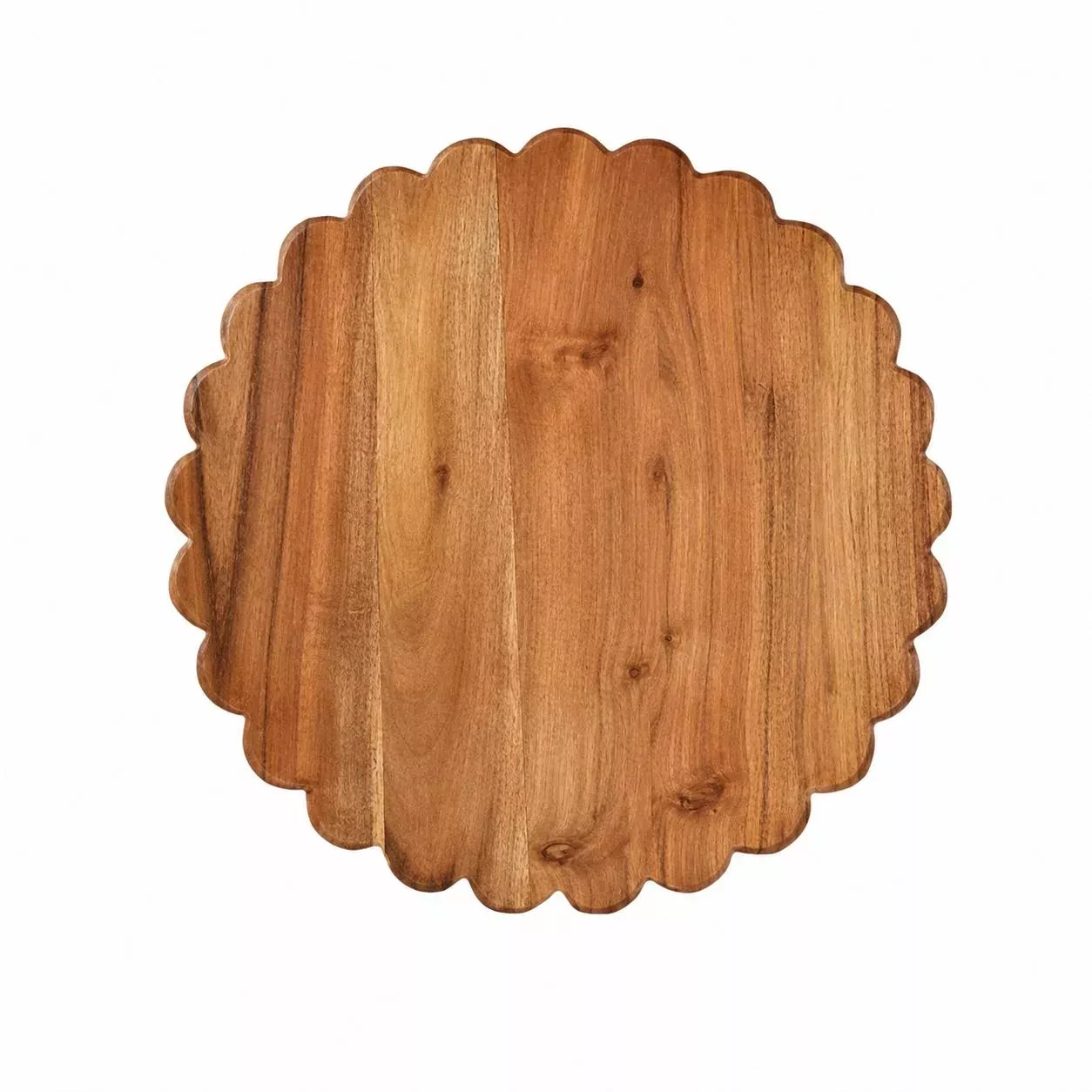 Scalloped Round Cutting Board Charger