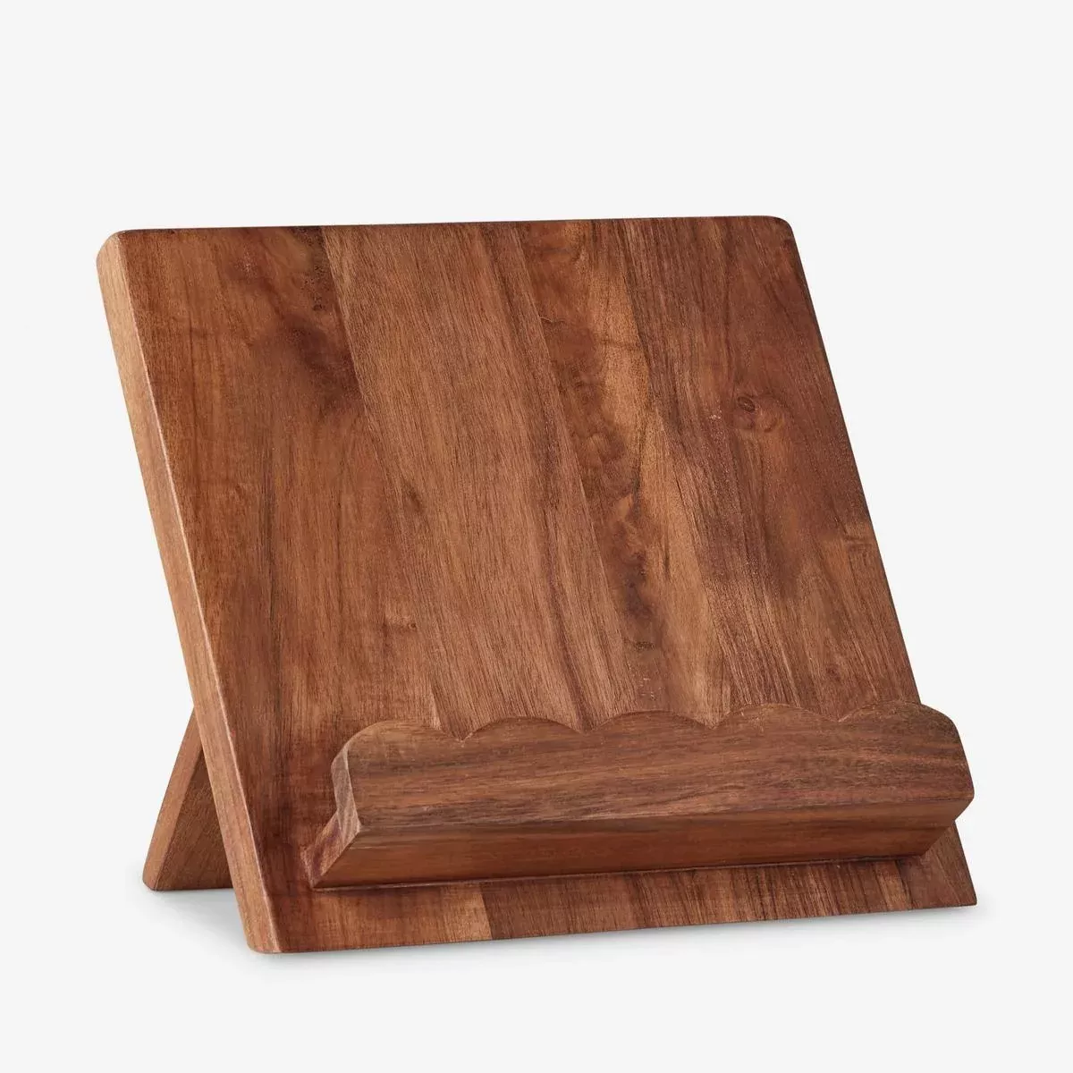 Scalloped Wood Book Stand