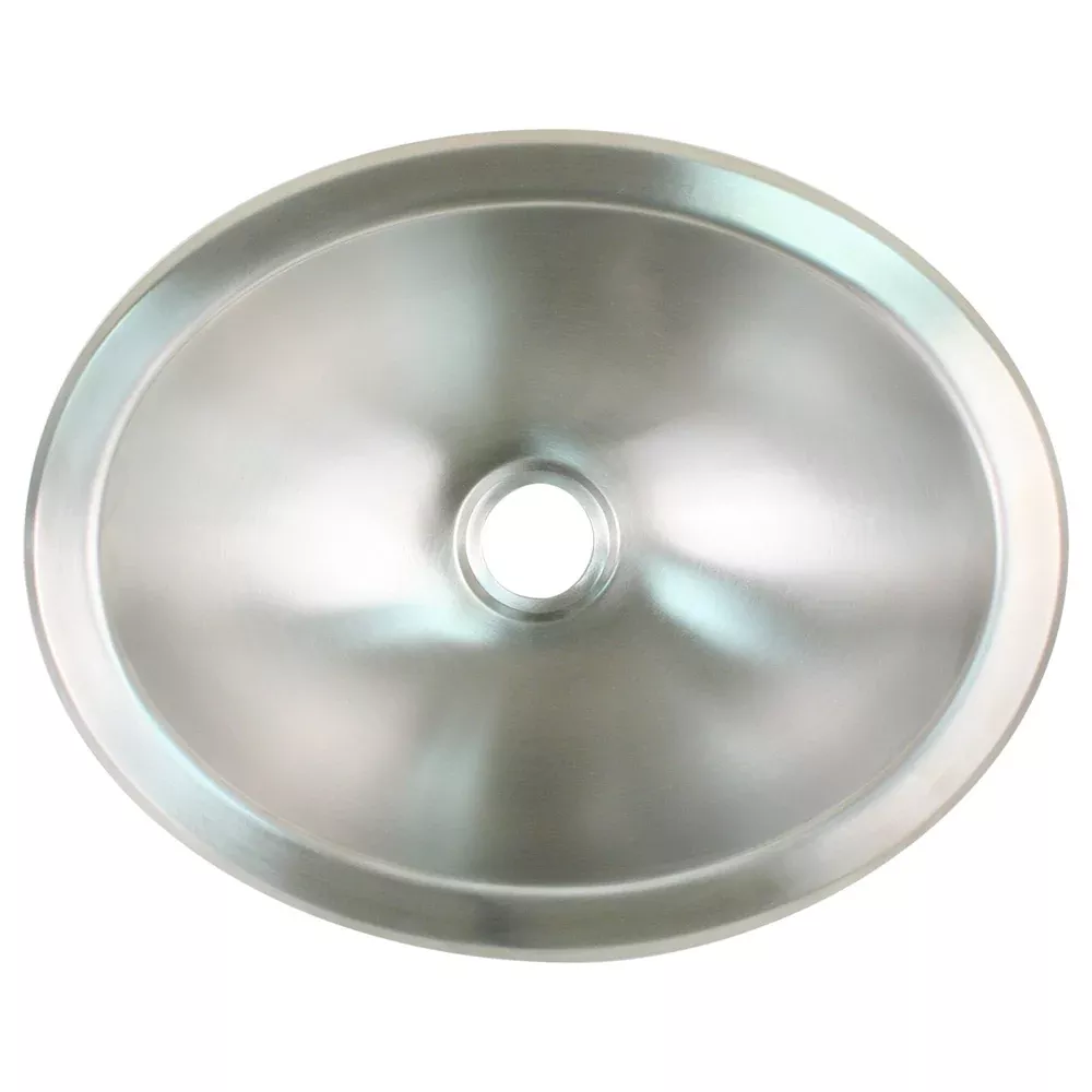 Scandvik Brushed SS Oval Sink – 13.25 x 10.5