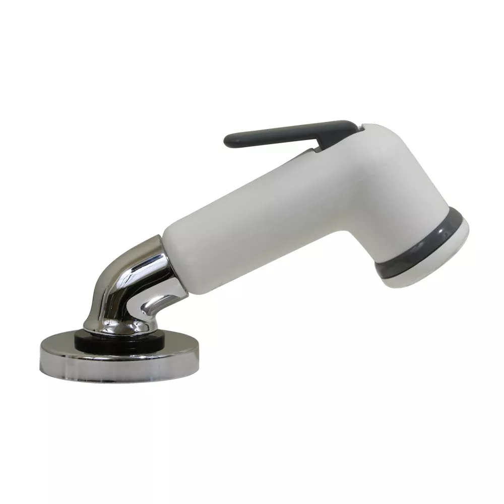 Scandvik Elbow Sprayer – Handle Pull Out – White w/6 Hose