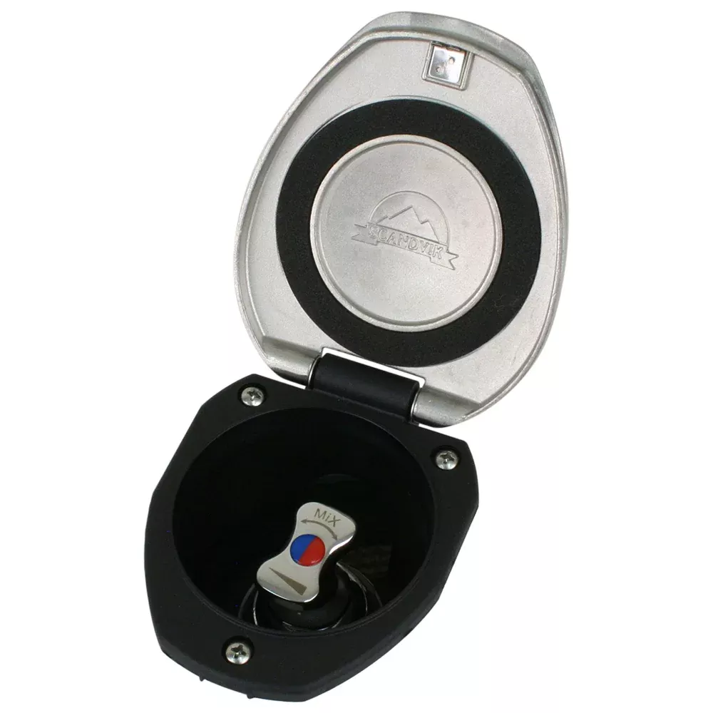 Scandvik Recessed T-Handle Mixing Valve – SS w/Black Cup