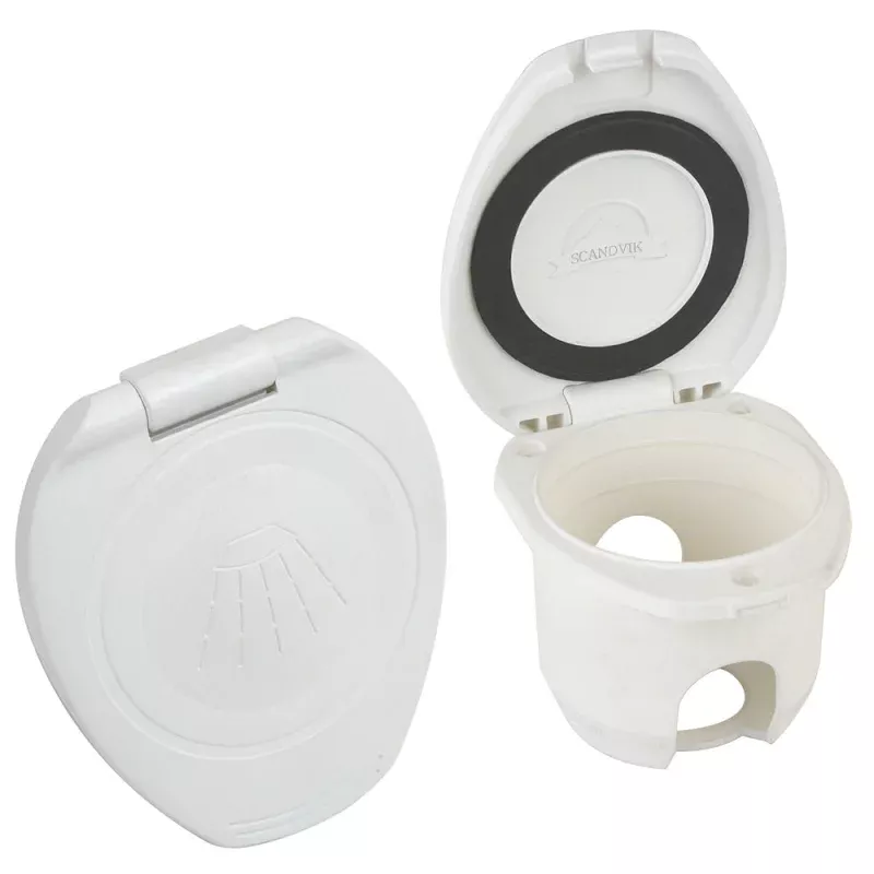 Scandvik Replacement White CupCap f/Recessed Shower