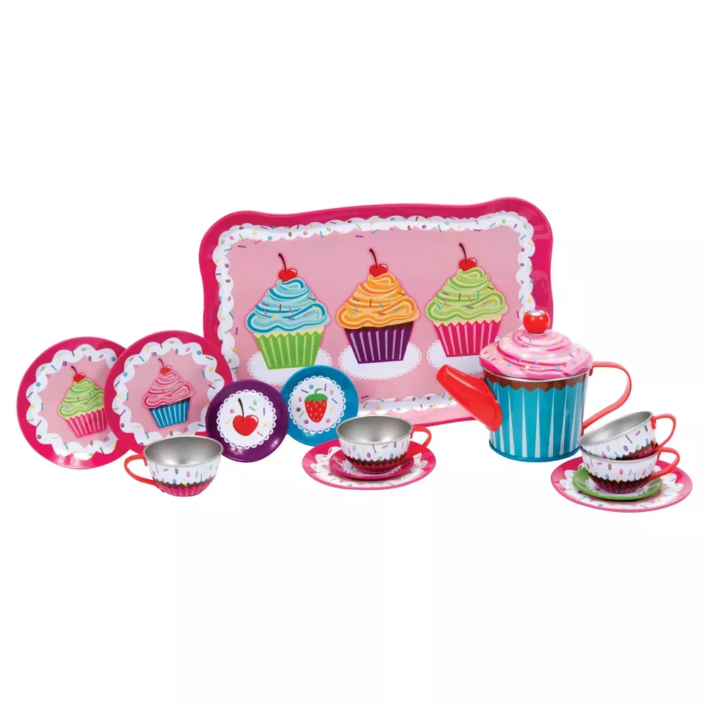 Schylling Cupcake Tin Tea Set #SCHCPTS