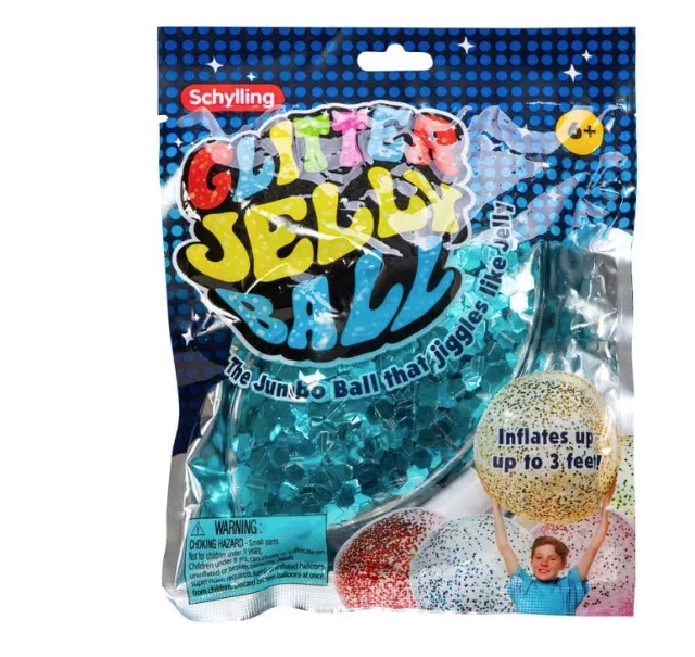 Schylling Jumbo Glitter Jelly Ball #GBALL