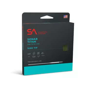 SCIENTIFIC ANGLERS Sonar Titan Sink Tip Type VI Willow/Moss/Black Fly Line
