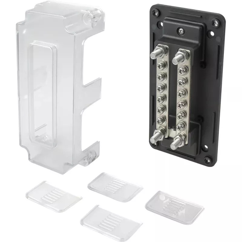 Sea-Dog Dual Buss Bar w/Cover – 12 Terminals