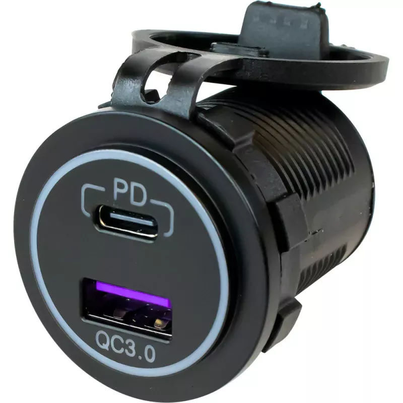 Sea-Dog USB 3.0USB-C Power Socket w/Out Light