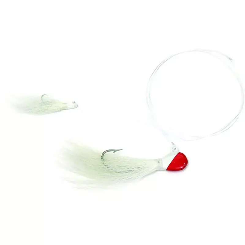 Sea Striker Double Bucktail Rigs 1oz - 1/8oz Red/White