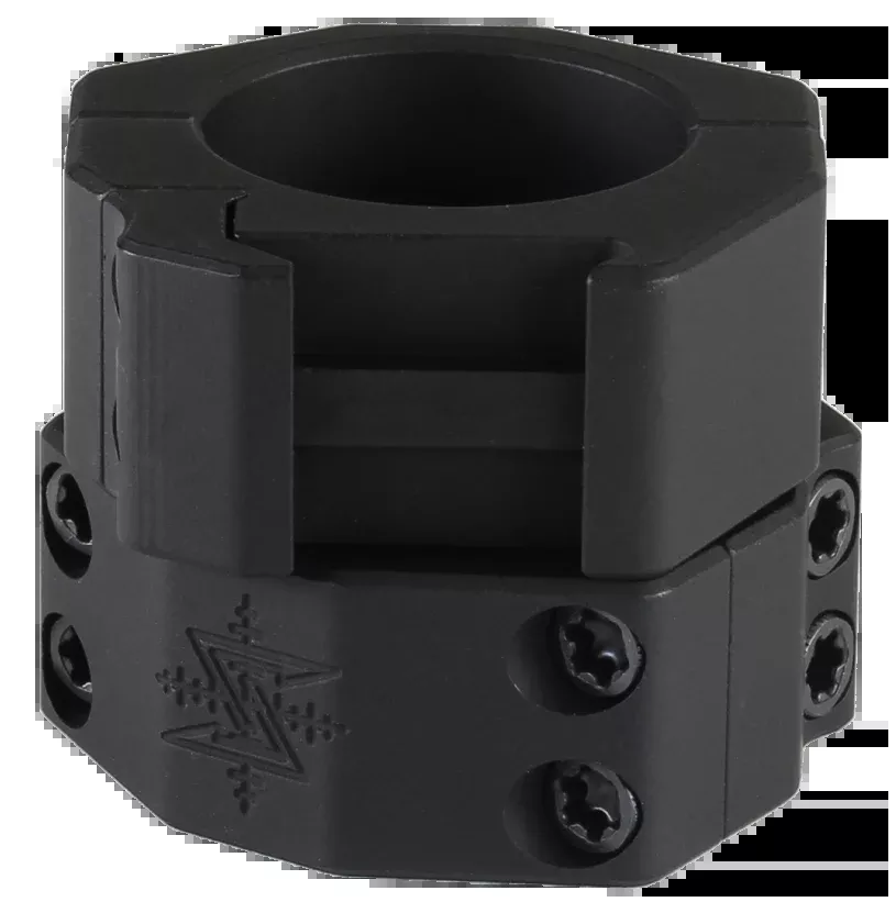 Seekins Precision 30mm Scope Rings, Medium 0.87 inch, 4-Screw Cap, Matte Black, 0010620006