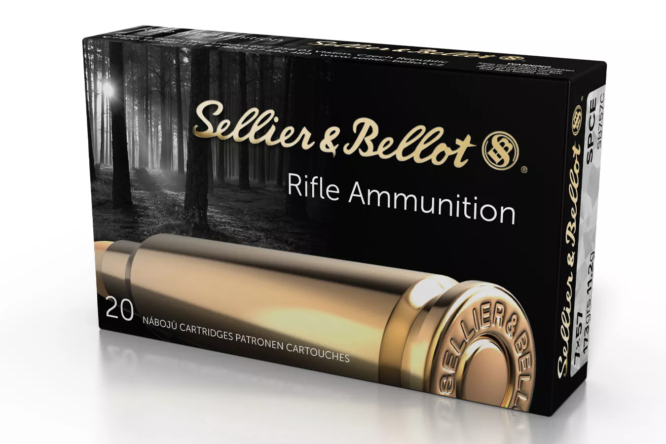Sellier And Bellot  7x57mm 173 gr Semi-Jacketed Soft Point Cutting Edge 20/Box