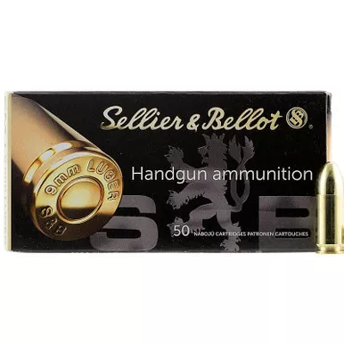 Sellier Bellot SB9A 9mm 115 GR Full FMJ 50 Rounds