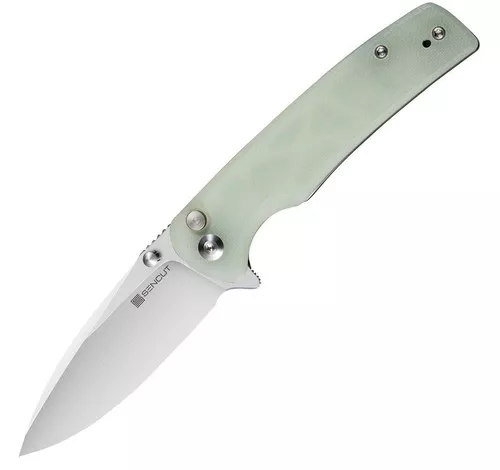 Sencut Sachse Button Lock Jade G10