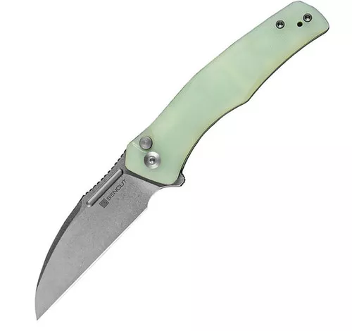 Sencut Watauga Button Lock Jade G10