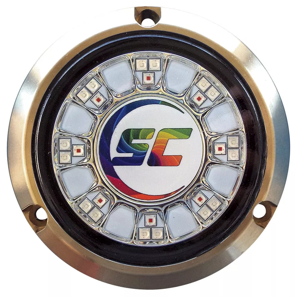 Shadow-Caster SCR-24 Bronze Underwater Light – 24 LEDs – Full Color Changing