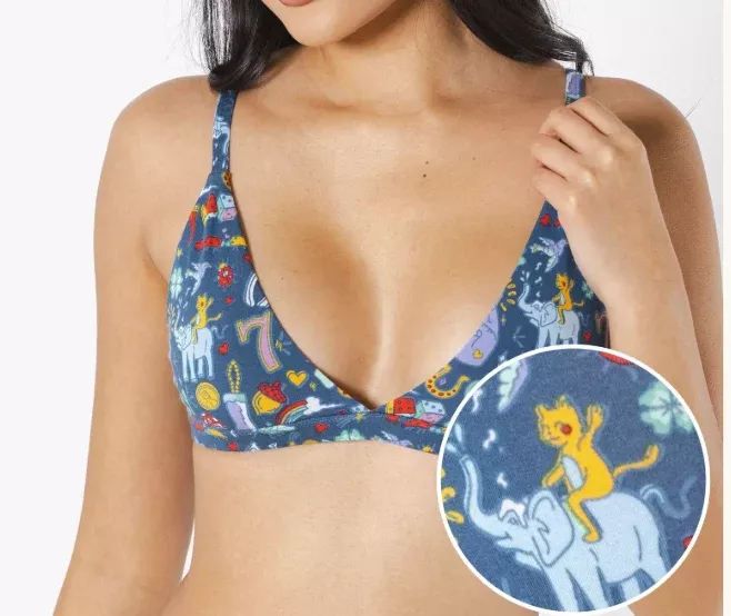 Shinesty Women’s Triangle Bralette – Soft MicroModal Wireless Comfort Bra