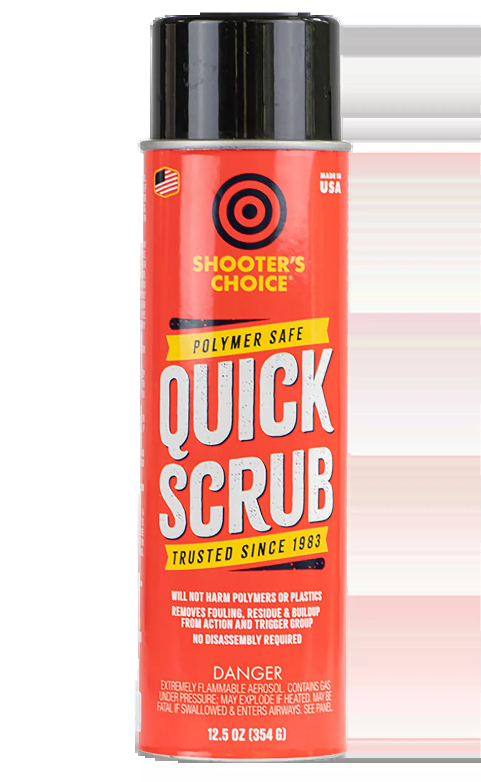 Shooters Choice Polymer Safe Quick Scrub Firearm Action Cleaner, 12 oz Aerosol Degreaser, SHFPSQ12