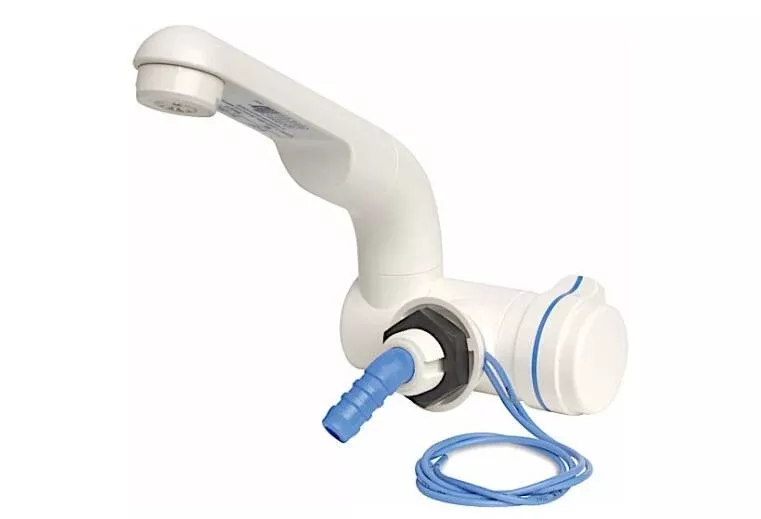 Shurflo Electric RV Faucet with Switch, White• 94-009-10