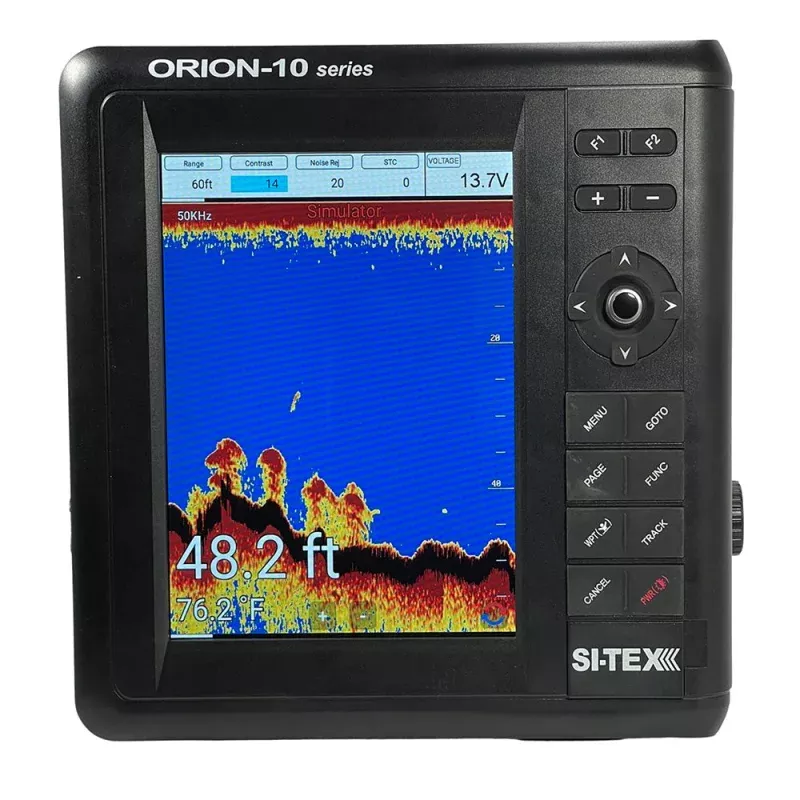 SI-TEX 10 Chartplotter System w/Internal GPSC-MAP 4D Card