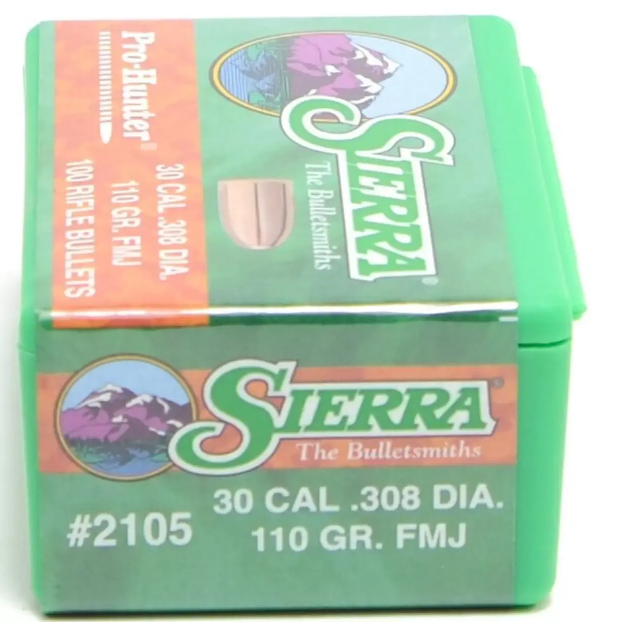 Sierra Pro-Hunter 30 Cal 110 Gr FMJ 100/Box