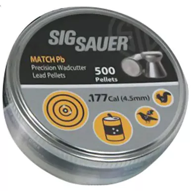 Sig Sauer .177cal 500 Match Pellets, AIR-AMMO-MATCH-PB-177-500