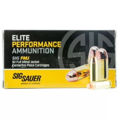 Sig Sauer Elite Ball 38 Special 125 GR FMJ 50 Rounds, E38SB1-50