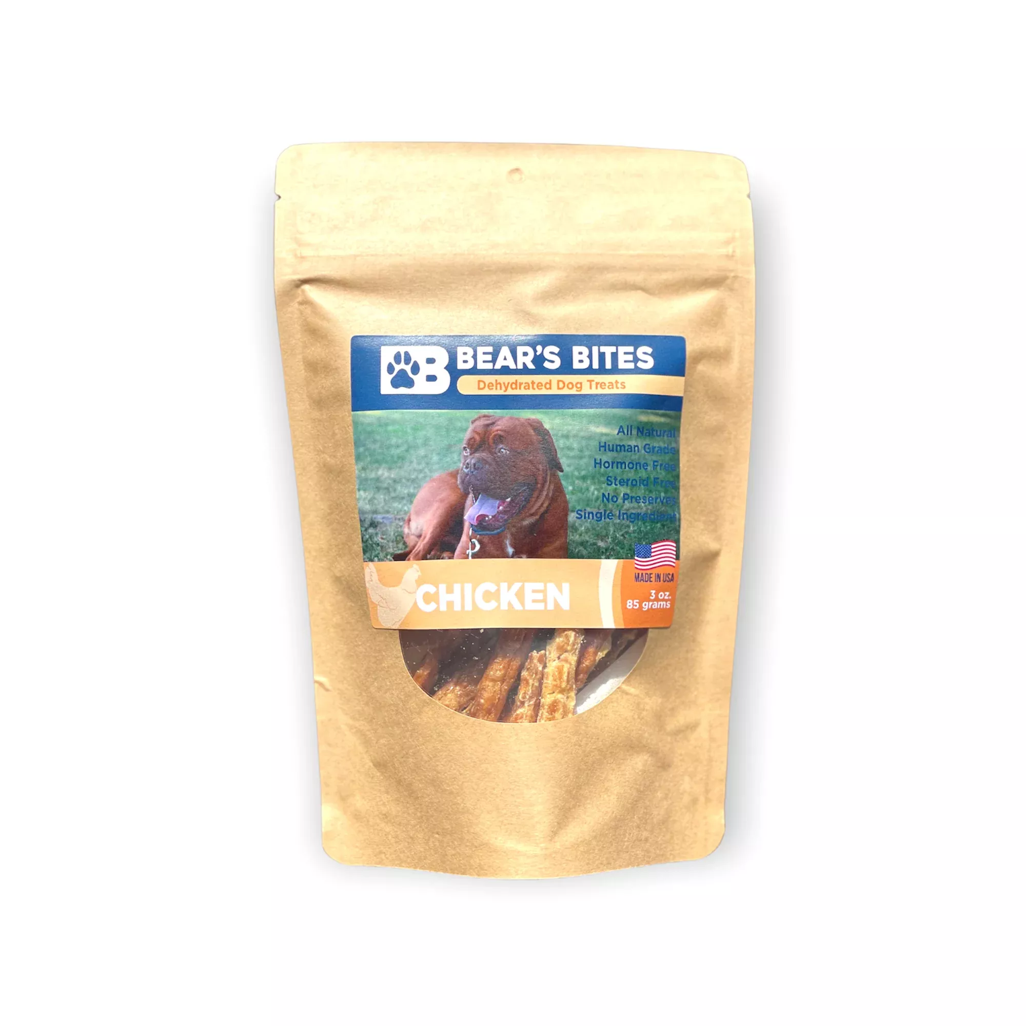 Single Ingredient, Dehydrated Chicken Dog Treats