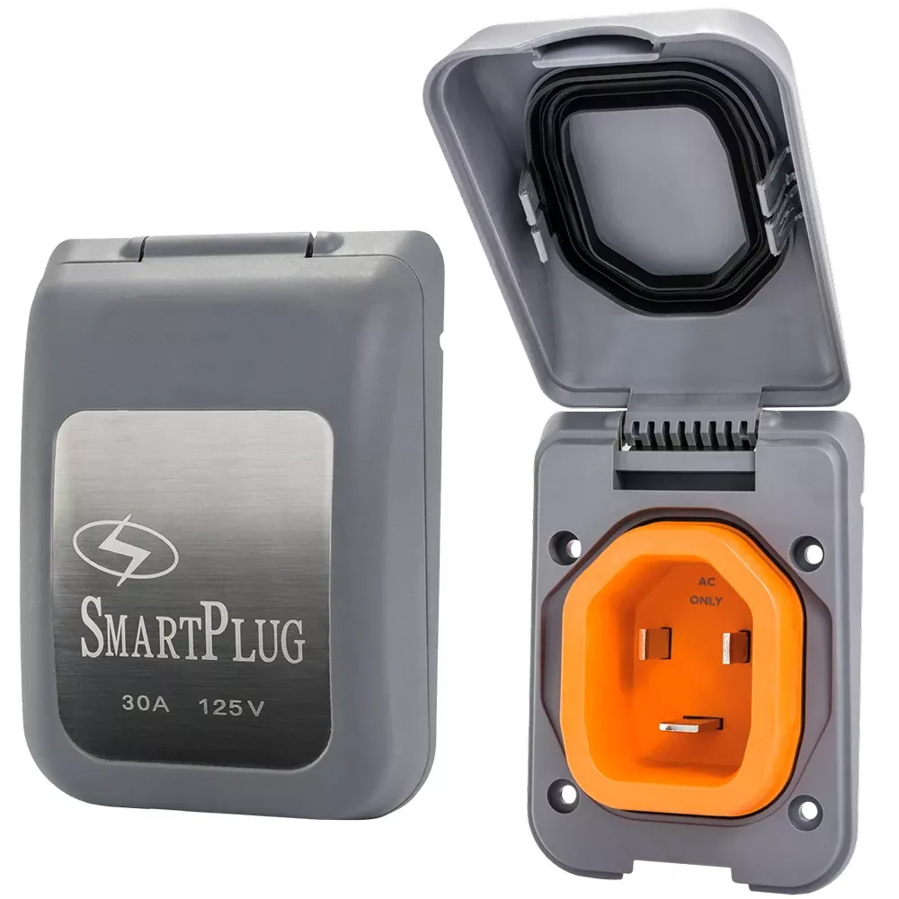 SmartPlug 30 AMP Male Non-Metallic Inlet Cover – Grey [BM30PG]