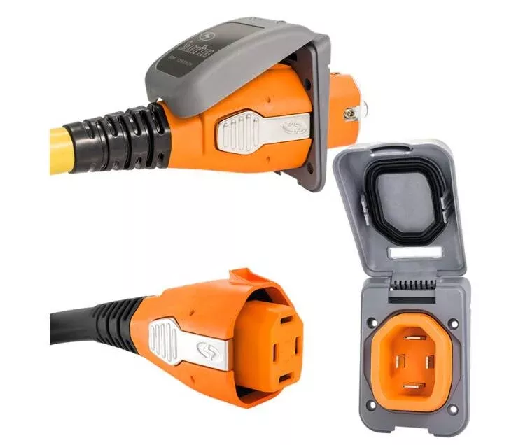 SmartPlug 50 Amp-female Connector & Non-metallic Inlet/gray• B50ASSYPG