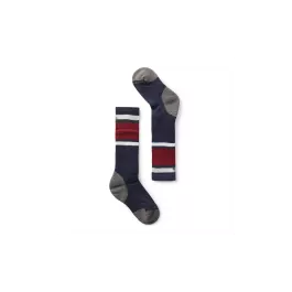 Smartwool Kids' Wintersport Full Cushion Stripe OTC Socks - Deep Navy - S
