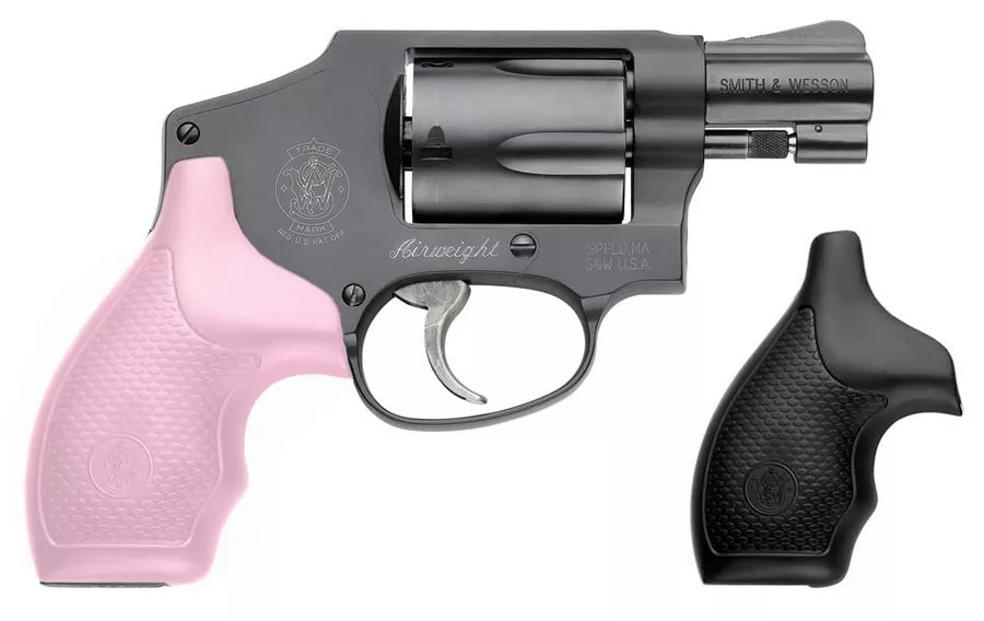 Smith & Wesson Model 442 38 Special J-Frame Revolver with Pink Grips