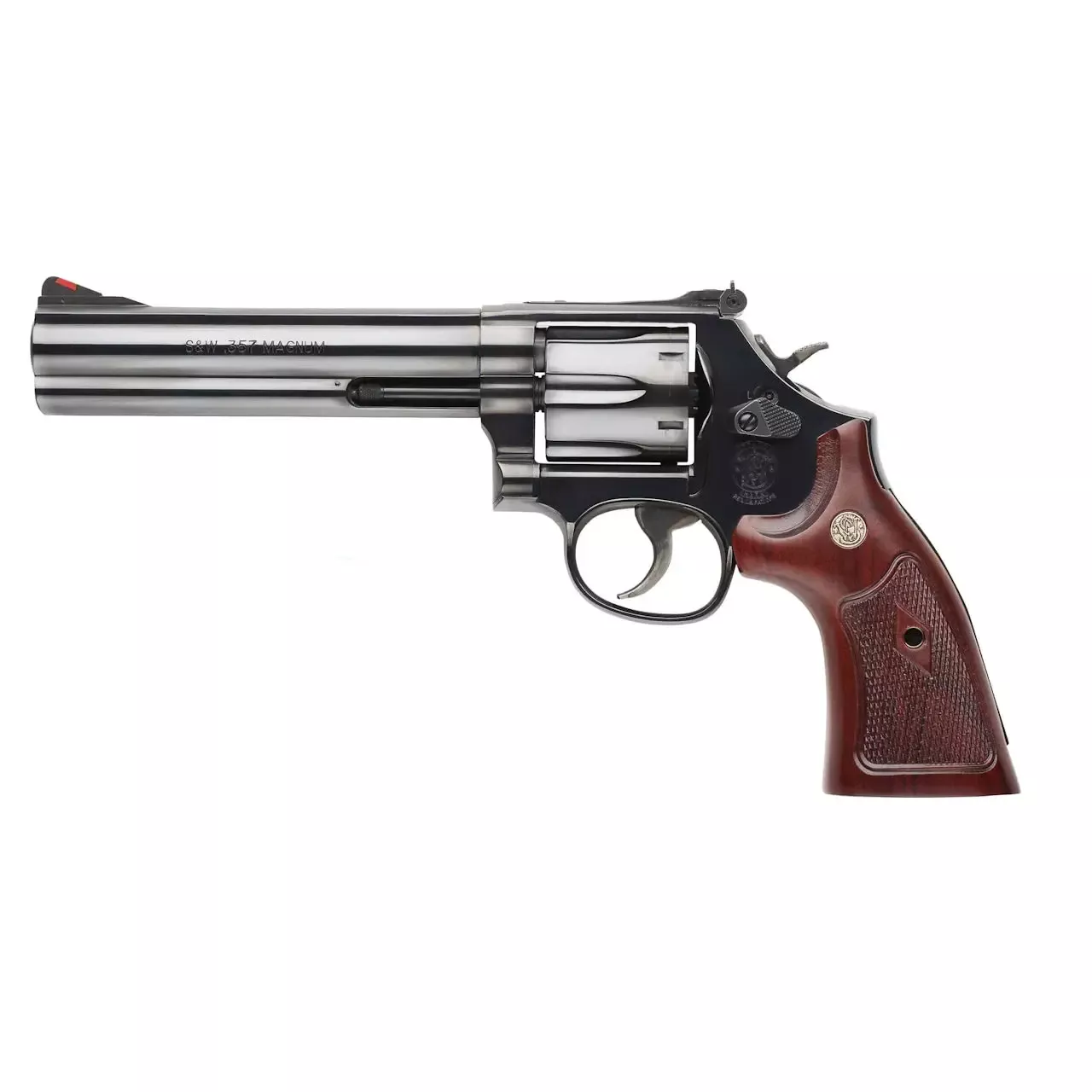 Smith & Wesson Model 586 Classic .357 Mag Revolver/.38 Smith & Wesson Special +P 6″ BBL Blue 6 Rd