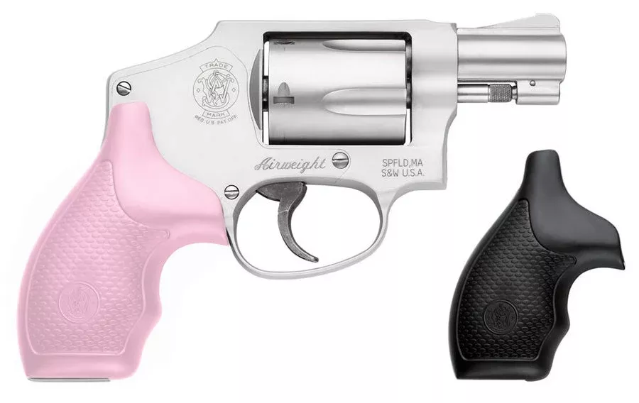 Smith & Wesson Model 642 38 Special J-Frame Revolver with Pink Grips