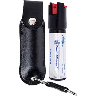 Smith & Wesson SWP-1253 3/4 oz Pepper Spray w/ Leather Holster