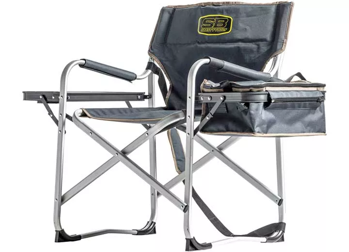 Smittybilt Camping Chair with Cooler and Table, Gray• 2841