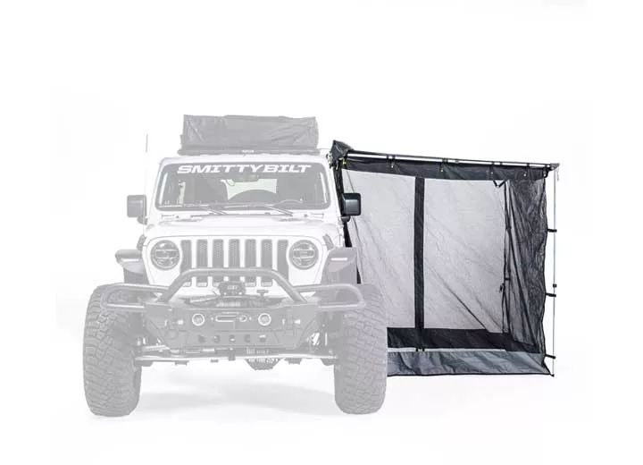 Smittybilt Gen2 6′ Awning Mesh Room, Gray• 2597