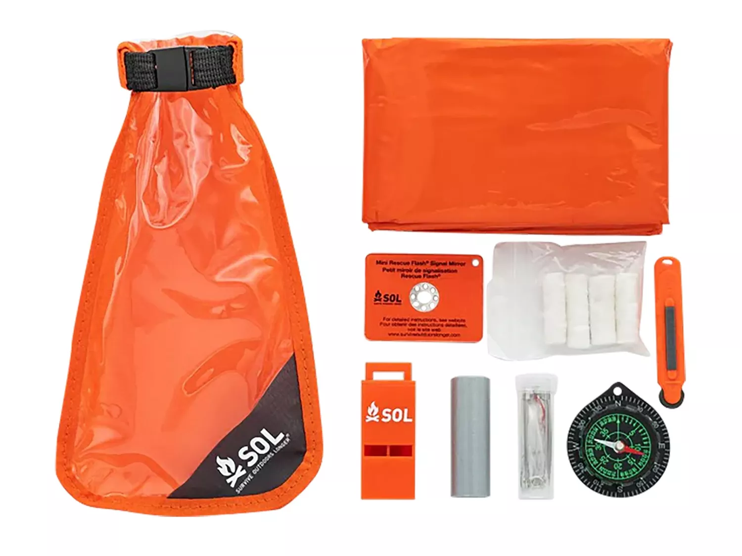 SOL Scout Survival Kit, Orange