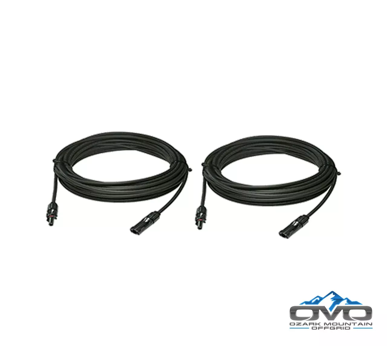 Solar Panel 10AWG MC4 Cables – 1 Pair – 10 Feet Black + 10 Feet Black